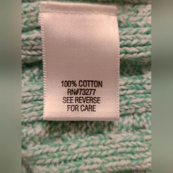 Croft & Barrow size L teal sweater - Picture 3 of 7
